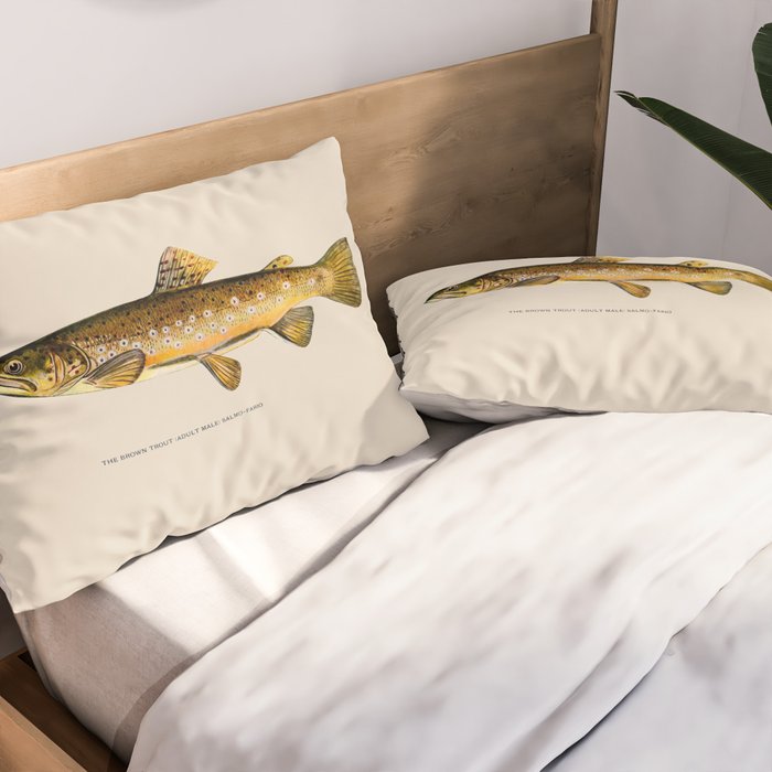 The Brown Trout Pillow Sham Gallery Image 2