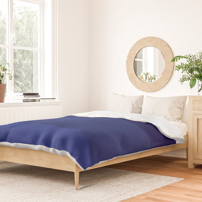 Indigo Mountains Abstract Landscape Duvet Cover Gallery Image 2