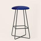 Indigo Mountains Abstract Landscape Stool Gallery Image 1