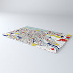 New Orleans, Louisiana City Map - Mondrian Rug Gallery Image 3