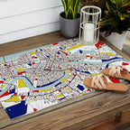 New Orleans, Louisiana City Map - Mondrian Outdoor Rug Gallery Image 2