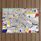 New Orleans, Louisiana City Map - Mondrian Outdoor Rug Gallery Image 1