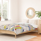 New Orleans, Louisiana City Map - Mondrian Duvet Cover Gallery Image 2