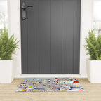 New Orleans, Louisiana City Map - Mondrian Welcome Mat Gallery Image 3