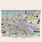 New Orleans, Louisiana City Map - Mondrian Wall Hanging Gallery Image 1