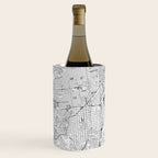 San Francisco White Map Wine Chiller Gallery Image 1