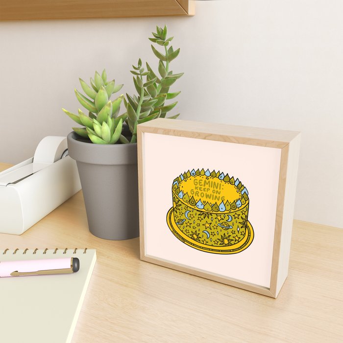 Gemini Cake Mini Art Print Gallery Image 2