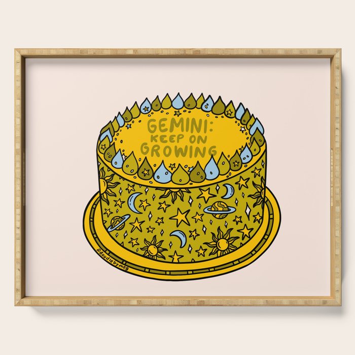 Gemini Cake Serving Tray Gallery Image 1