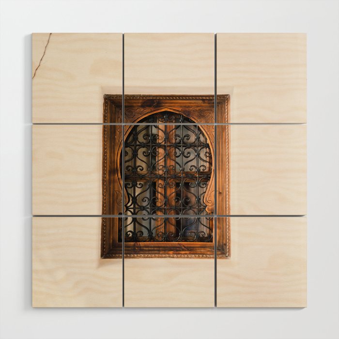 Arabic Moroccan window in Cordoba Spain | Fine art photography print Wood Wall Art Gallery Image 1