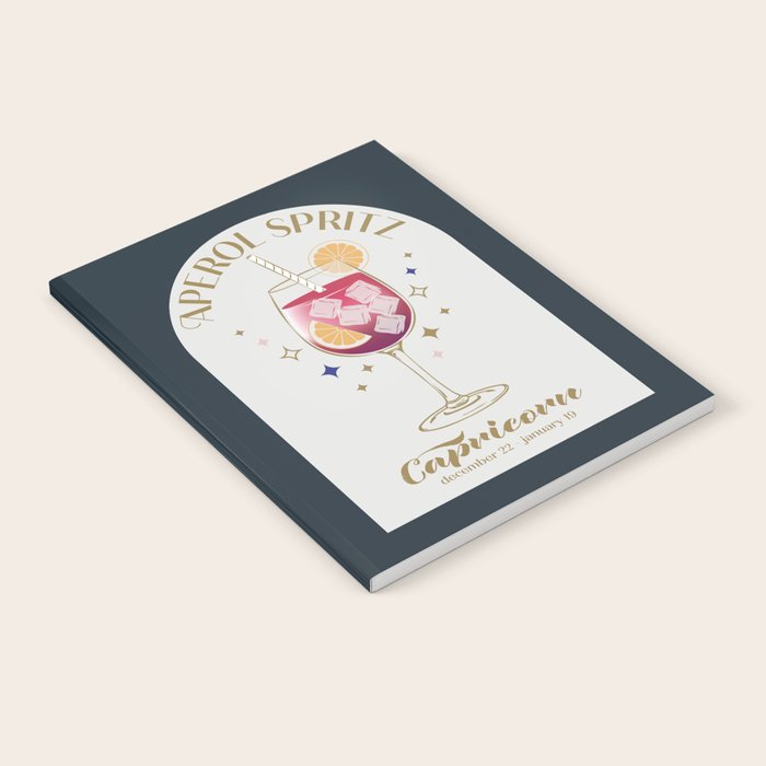  Aperol Spritz Cocktail Zodiac Sign Notebook Gallery Image 2