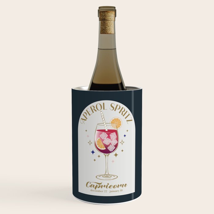  Aperol Spritz Cocktail Zodiac Sign Wine Chiller Gallery Image 1