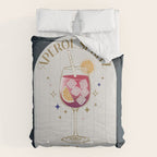  Aperol Spritz Cocktail Zodiac Sign Comforter Gallery Image 6