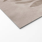 Serene Foliage Earthy Minimalist Botanical Art Peach Beige Grey Welcome Mat Gallery Image 2