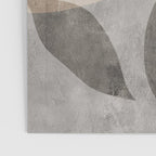 Serene Foliage Earthy Minimalist Botanical Art Peach Beige Grey Poster Gallery Image 3