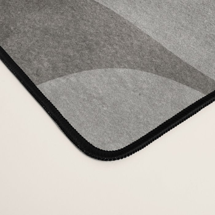 Serene Foliage Earthy Minimalist Botanical Art Peach Beige Grey Desk Mat Gallery Image 4