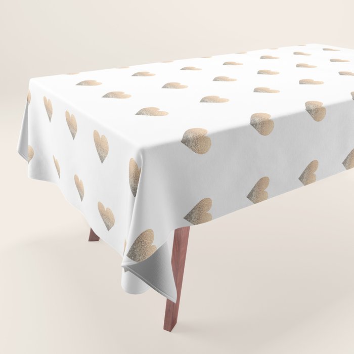 GOLD HEART Tablecloth Gallery Image 1