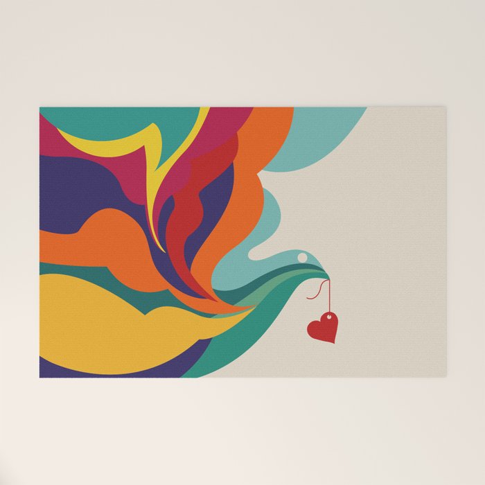 Love Message Welcome Mat Gallery Image 1