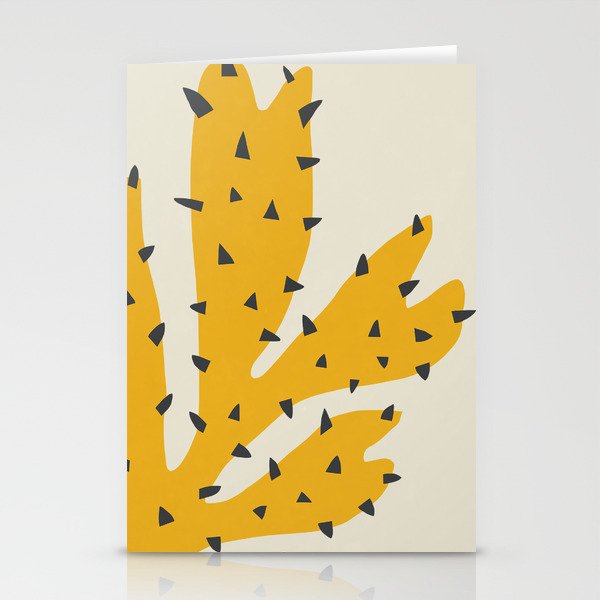 Matisse Inspired Yellow Shape Stationery Card Gallery Image 2