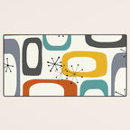 Mid Century Modern Shapes 02 #society6 #buyart Desk Mat Gallery Image 3