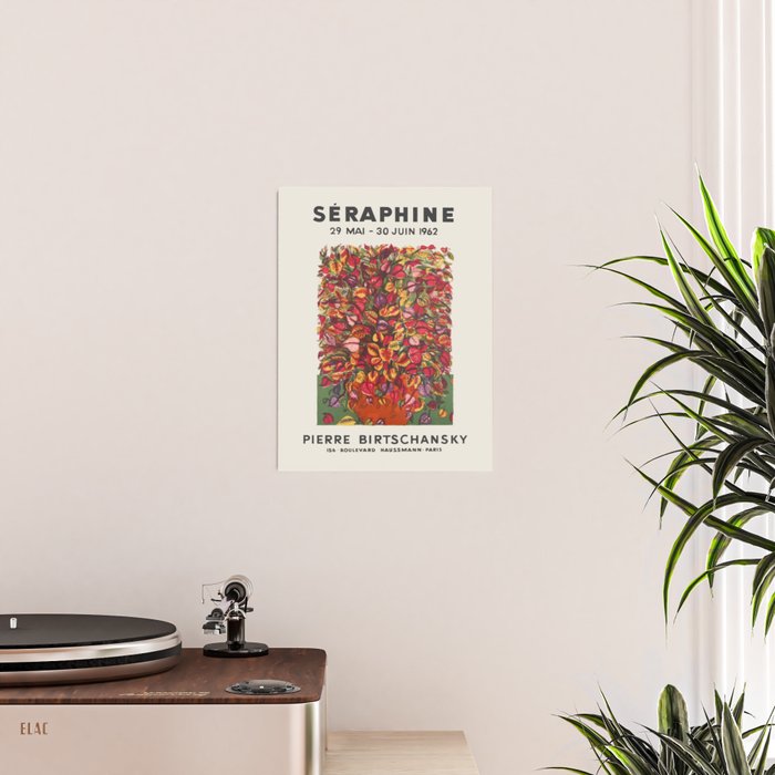 Seraphine Louis Vintage Exhibition Poster, 1962 Poster Gallery Image 2
