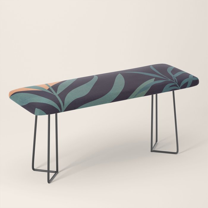 Abstract Art Tropical Leaves 16 Bench Gallery Image 1