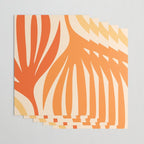 Maldives Abstract Botanical Pattern in Tangerine Orange Tones Wrapping Paper Gallery Image 3