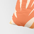 Maldives Abstract Botanical Pattern in Tangerine Orange Tones Pillow Sham Gallery Image 4