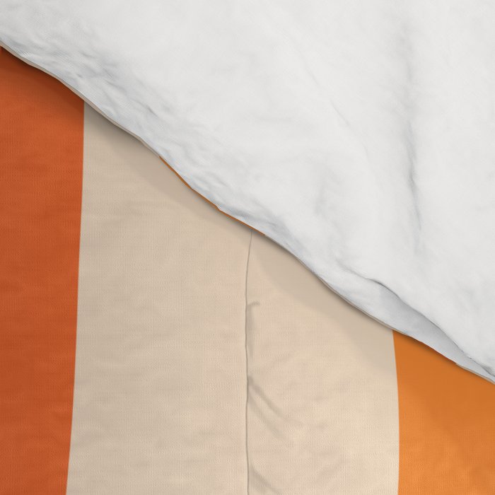 Maldives Abstract Botanical Pattern in Tangerine Orange Tones Comforter Gallery Image 4