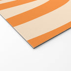 Maldives Abstract Botanical Pattern in Tangerine Orange Tones Welcome Mat Gallery Image 2