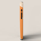 Maldives Abstract Botanical Pattern in Tangerine Orange Tones iPhone Case Gallery Image 2