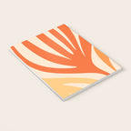 Maldives Abstract Botanical Pattern in Tangerine Orange Tones Notebook Gallery Image 3