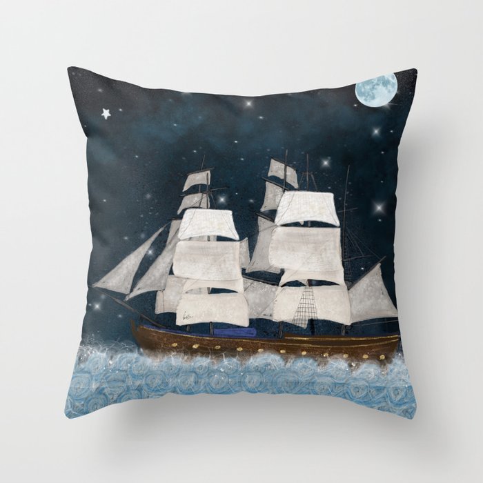 the north star Throw Pillow Gallery Image 1