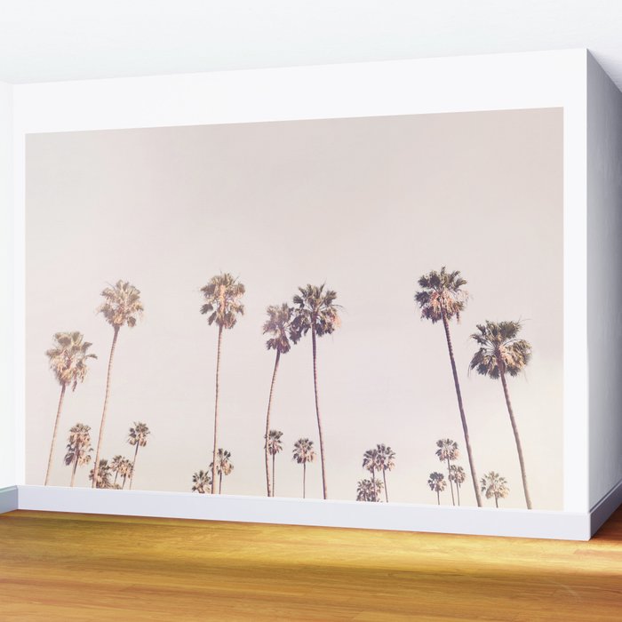 Sunny Cali Palm Trees Wall Mural Gallery Image 2