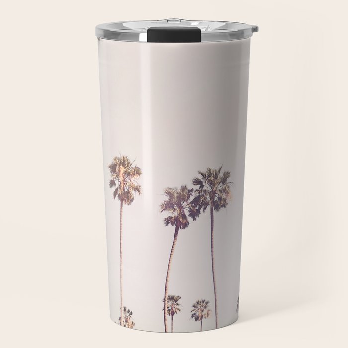 Sunny Cali Palm Trees Travel Mug Gallery Image 1