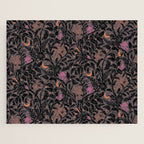 Mysterious Garden - black, gray, orange, and purple Jigsaw Puzzle Gallery Image 1