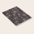Mysterious Garden - black, gray, orange, and purple Notebook Gallery Image 2