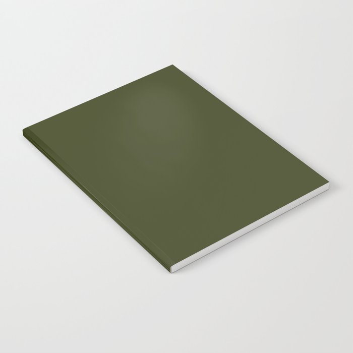 Solid Olive Green Notebook Gallery Image 2