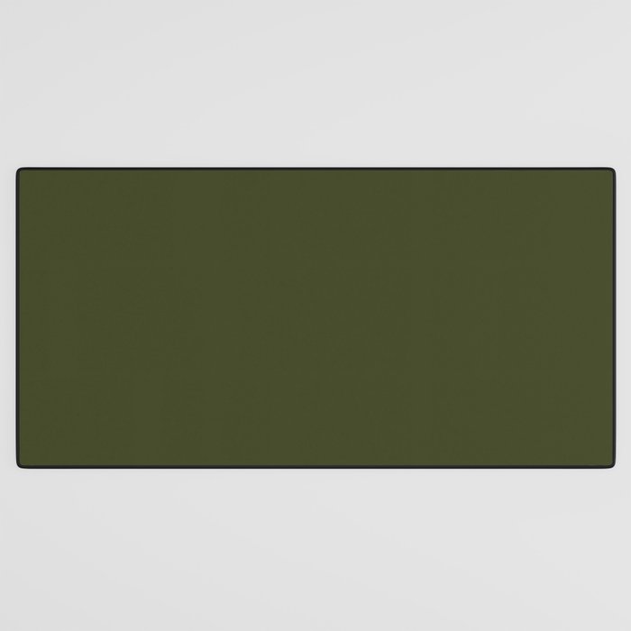 Solid Olive Green Desk Mat Gallery Image 3