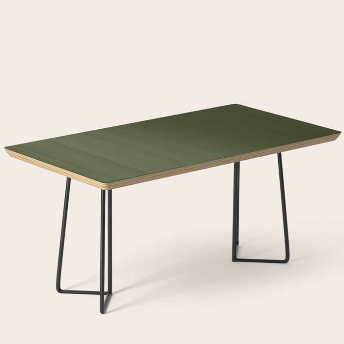 Solid Olive Green Coffee Table Gallery Image 1