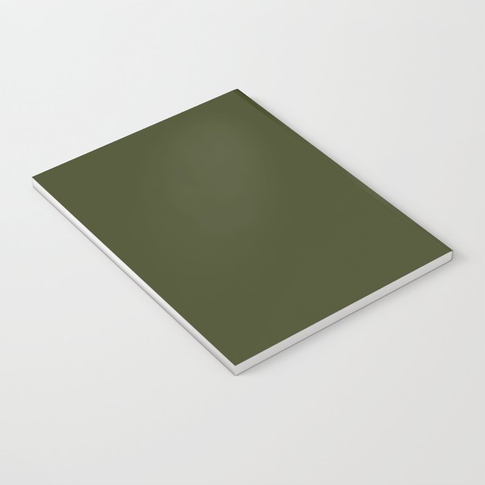 Solid Olive Green Notebook Gallery Image 3
