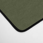 Solid Olive Green Desk Mat Gallery Image 4