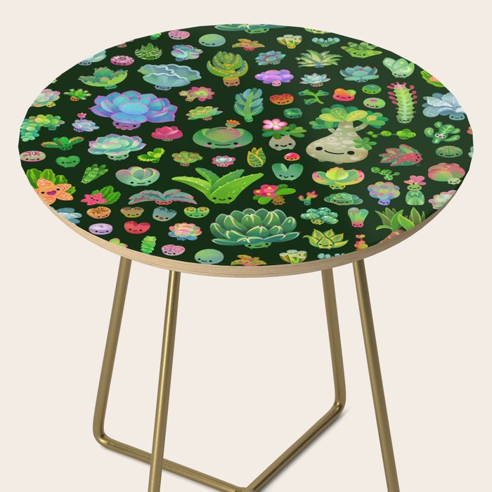 Baby succulents - mix (dark) Side Table Gallery Image 2