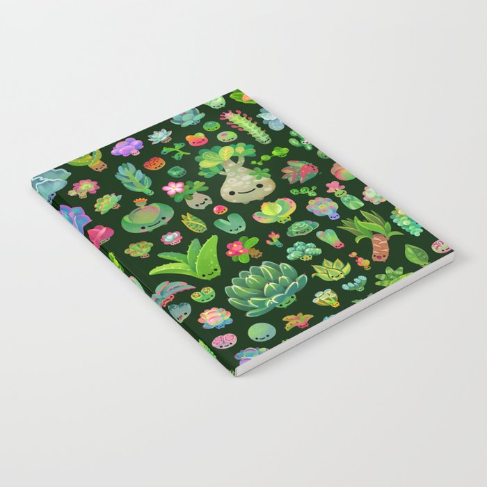 Baby succulents - mix (dark) Notebook Gallery Image 2