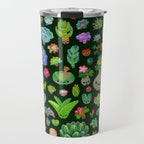 Baby succulents - mix (dark) Travel Mug Gallery Image 1