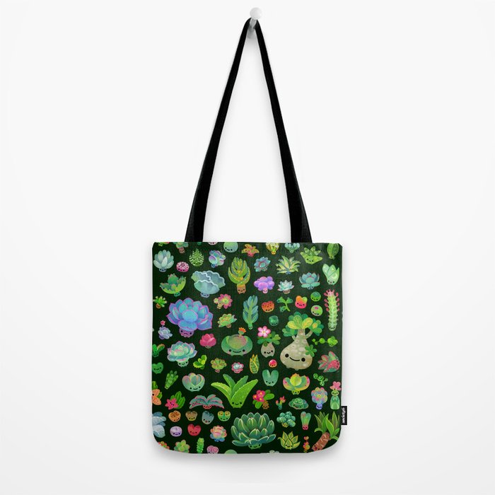 Baby succulents - mix (dark) Tote Bag Gallery Image 2