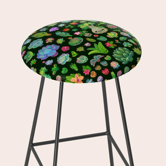 Baby succulents - mix (dark) Stool Gallery Image 2