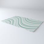 Wavy Stripes XXXVII - Sage Green Rug Gallery Image 3