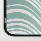 Wavy Stripes XXXVII - Sage Green Laptop Sleeve Gallery Image 3