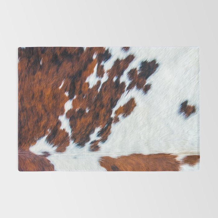 Rustic cow faux fur, cowhide Rug Gallery Image 2