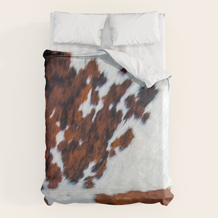 Rustic cow faux fur, cowhide Duvet Cover Gallery Image 6